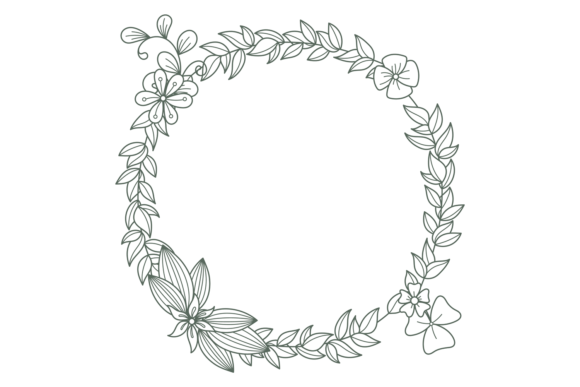 Botanical Wreath Drawing: A Modern Floral Decorat Essential