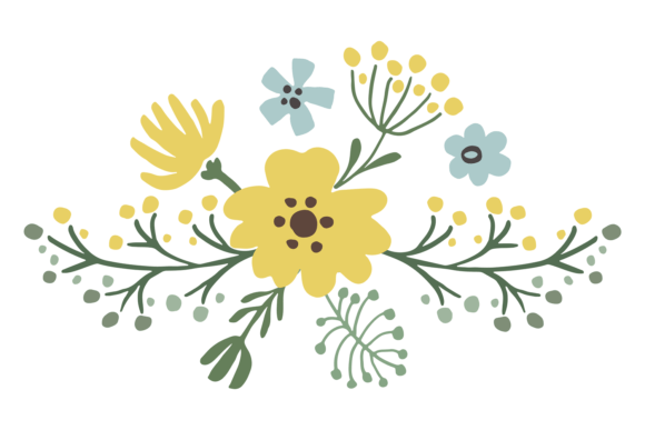 Cute Floral Elements in Modern Romantic Decor