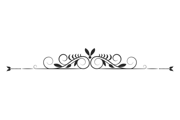 Decorative Header and Floral Ornament: The Classic Curled Divider