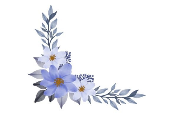 Evaluating the Soft Blue Floral Frame for Wedding Card Illustration