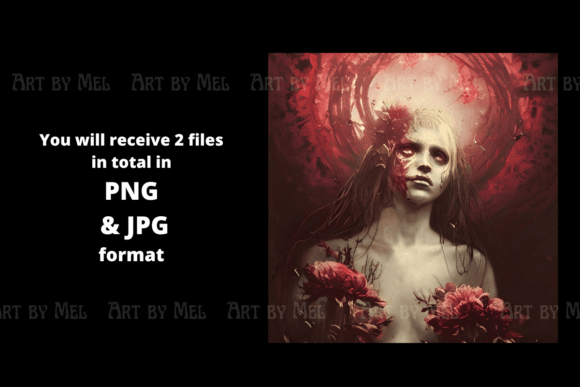 Floral Zombie Digital Art