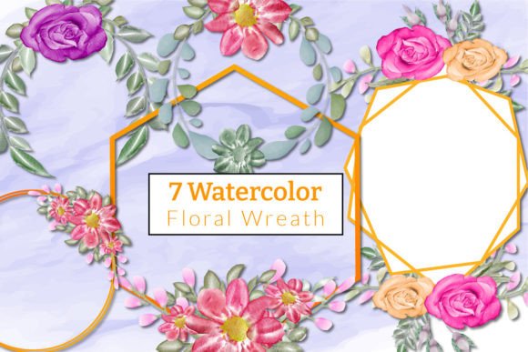 Incorporating Watercolor Floral Wreath Elements into Creative Workflows