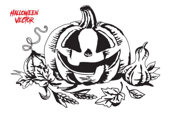 Integrating Halloween Pumpkin with Floral Vector Designs into Your Creative Workflow