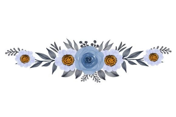 The Versatile Blue Floral Frame: A Modern Asset for Digital Creation