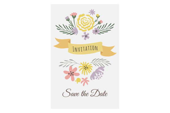 Your First Impression: The Save the Date Card Template Floral Invi